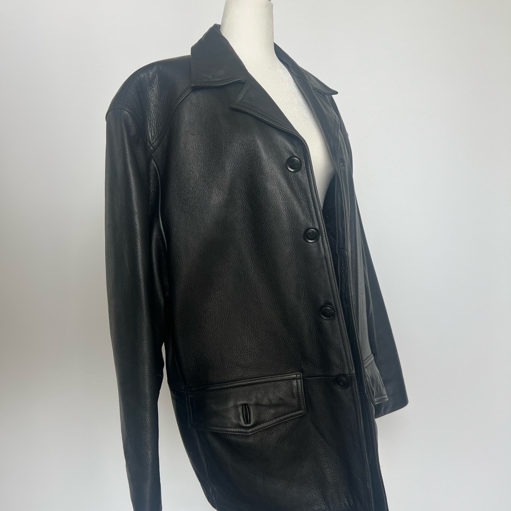 Men’s Danier Black Leather Jacket